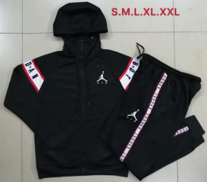 2019 Jordan Red Black Training Suits Hoodie Jacket + Pants