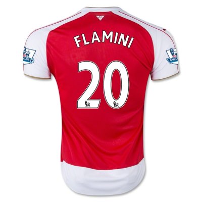 2015-16 Arsenal FLAMINI 20 Home Soccer Jersey