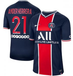 2020-21 PSG Home Soccer Jersey Shirt Ander Herrera 21