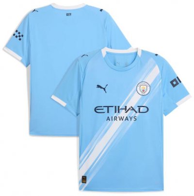 2025-26 Manchester City Home Soccer Jersey Shirt