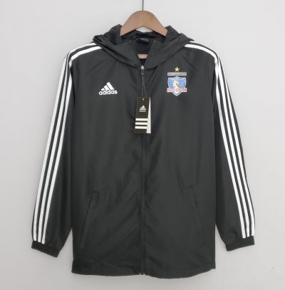 2022-23 Colo-Colo Black Hoodie Windbreaker Jacket