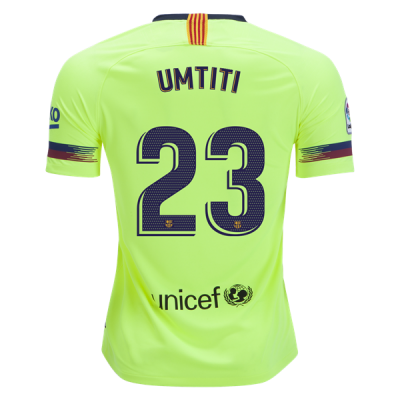 2018-19 FC Barcelona Away Soccer Jersey Shirt Samuel Umtiti #23