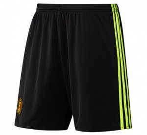 2016-17 Belgium Home Black Soccer Shorts