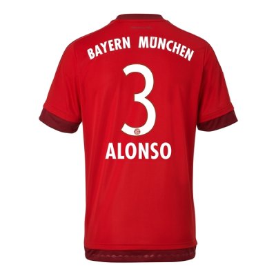 2015-16 Bayern Munich ALONSO 3 Home Soccer Jersey