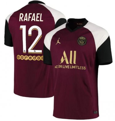 2020-21 PSG Third Away Soccer Jersey Shirt Rafael 12