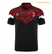 2021-22 AC Milan Black Polo Shirt