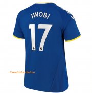 2021-22 Everton Home Soccer Jersey Shirt with Iwobi 17 printing