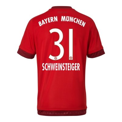 2015-16 Bayern Munich SCHWEINSTEIGER 31 Home Soccer Jersey