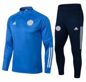 2021-22 Leicester City Blue Training Kits Sweatshirt with Pants