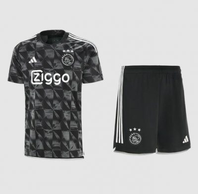 2023-24 Ajax Kids Third Away Soccer Kits Shirt With Shorts