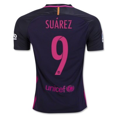 2016-17 Barcelona 9 SUAREZ Away Soccer Jersey