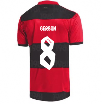 2021-22 Flamengo Home Soccer Jersey Shirt GERSON #8