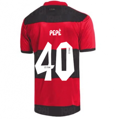 2021-22 Flamengo Home Soccer Jersey Shirt PEPÊ #40