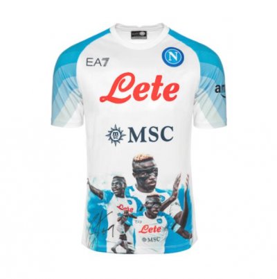 2022-23 Napoli Away Soccer Jersey Shirt with Osimhen Face
