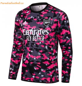2021-22 Arsenal Grey Red Training Sweatshirt