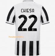 2021-22 Juventus Home Soccer Jersey Shirt with CHIESA 22 printing