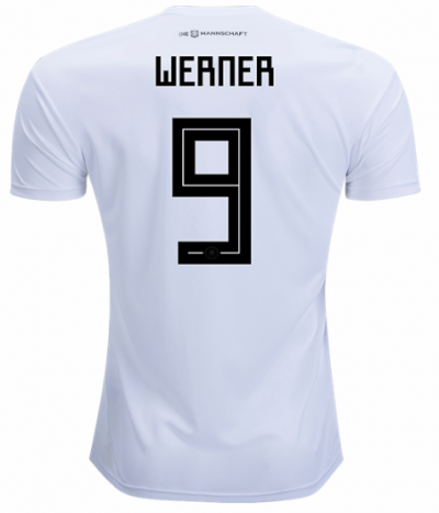 Werner #9 2018 World Cup Germany Home Soccer Jersey Shirt
