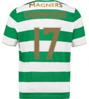 2017-18 Celtic Champions #17 Home Soccer Shirt