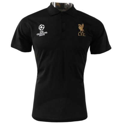 2018-19 Liverpool Black Champion Polo Shirt