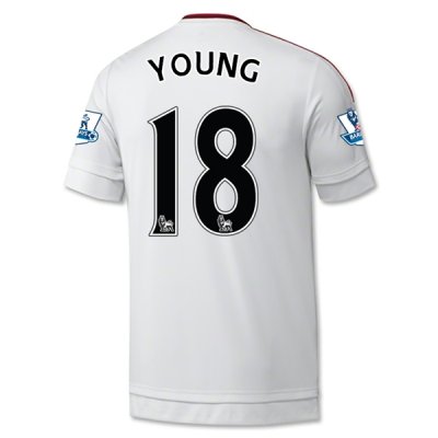 2015-16 Manchester United YOUNG #18 Away Soccer Jersey