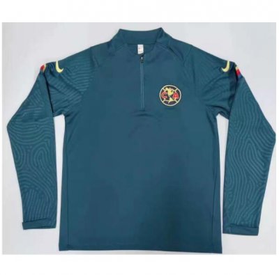 2020-21 Club America Green Training Kits Sweatshirt With Pants