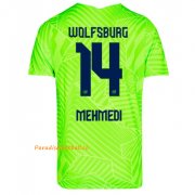 2021-22 Wolfsburg Home Soccer Jersey Shirt with Mehmedi 14 printing