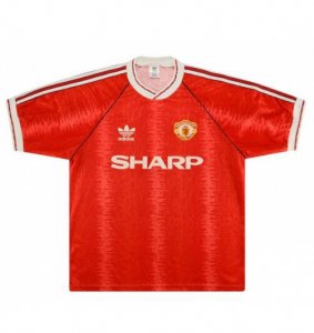 1991-92 Manchester United Retro Home Soccer Jersey Shirt