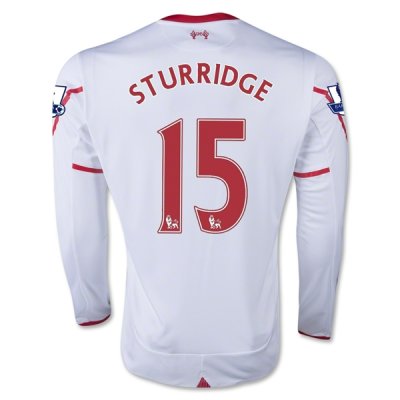 2015-16 Liverpool STURRIDGE #15 LS Away Soccer Jersey