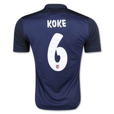 2015-16 Atletico Madrid KOKE 6 Away Soccer Jersey