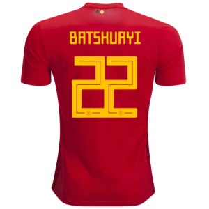 2018 World Cup Belgium Batshuayi #22 Home Soccer Jersey Shirt