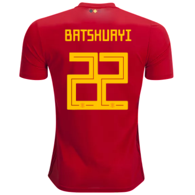 2018 World Cup Belgium Batshuayi #22 Home Soccer Jersey Shirt