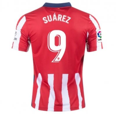 2020-21 Atletico Madrid Home Soccer Jersey Shirt LUIS SUÁREZ #9