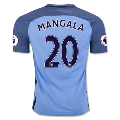 2016-17 Manchester City 20 MANGALA Home Soccer Jersey