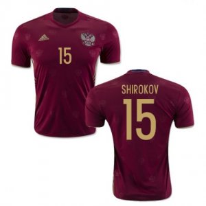 2016 Russia Shirokov 15 Home Soccer Jersey