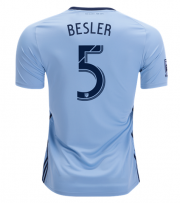 Matt Besler #5 2019-20 Sporting Kansas City Home Soccer Jersey Shirt