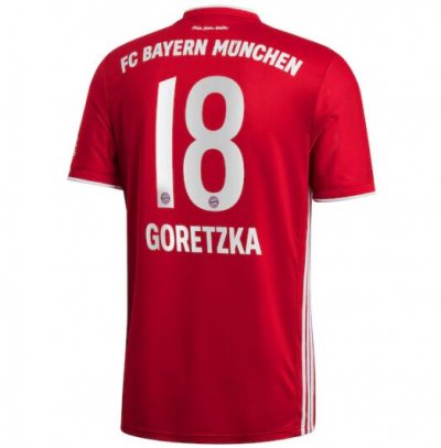 2020-21 Bayern Munich Home Soccer Jersey Shirt Goretzka 18