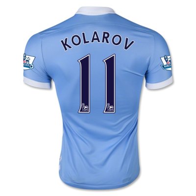 2015-16 Manchester City KOLAROV 11 Home Soccer Jersey