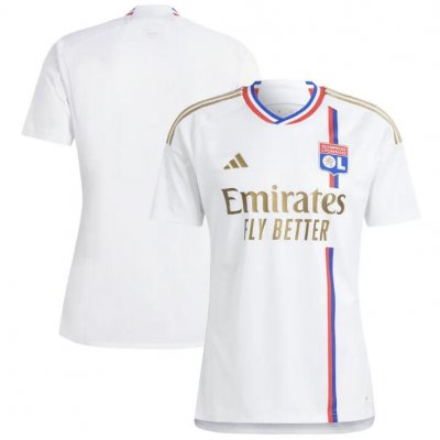 2023-24 Olympique Lyonnais Home Soccer Jersey Shirt