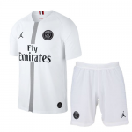 2018-19 Psg Jordan Third Away White Soccer Jersey Kit (Shirt + Shorts)