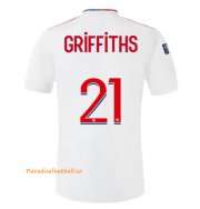 2021-22 Olympique Lyonnais Home Soccer Jersey Shirt with GRIFFITHS 21 printing