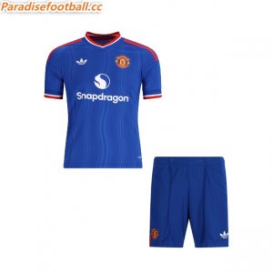 2026-27 Manchester United Away Kids Soccer Children Kits Shirt With Shorts