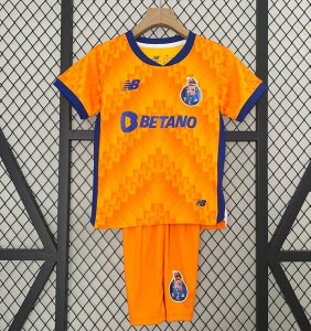 Kids Porto 2024-25 Away Soccer Kits Shirt With Shorts