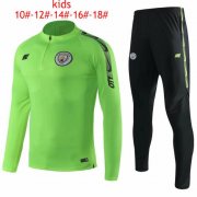 Kids 2019-20 Manchester City Green Sweat shirt Training Kits