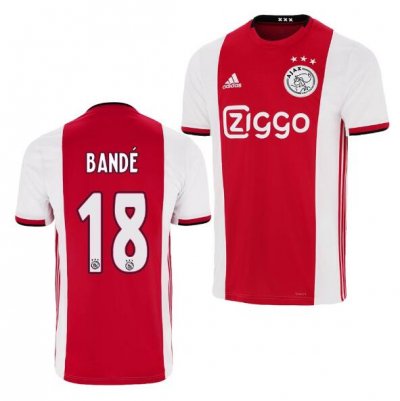 2019-20 Ajax Home Soccer Jersey Shirt Hassane Bande 18