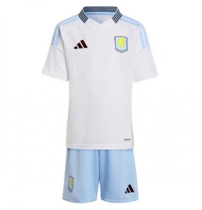 Kids Aston Villa FC 2024-25 Away Soccer Kits Shirt With Shorts