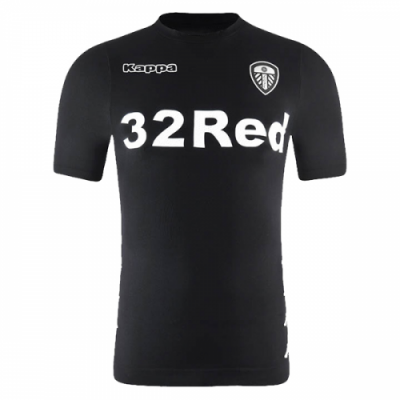 2017-18 Leeds United FC Black Away Soccer Jersey
