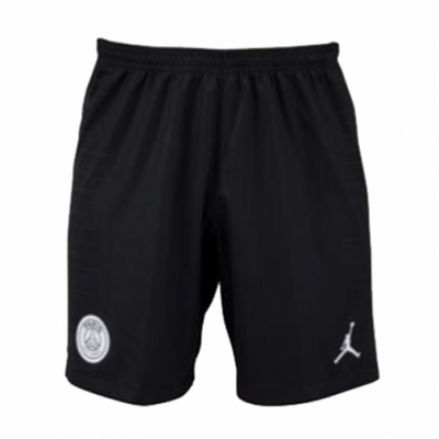 2018-19 PSG Jordan Third Away Black Soccer Shorts