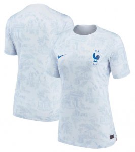 2022 FIFA World Cup France Away Women Soccer Jersey Shirt