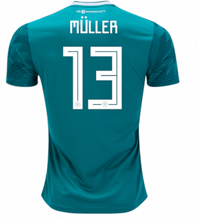 Thomas Muller #13 2018 World Cup Germany Away Soccer Jersey Shirt