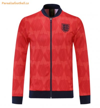 1990 England Retro Red Training Jacket